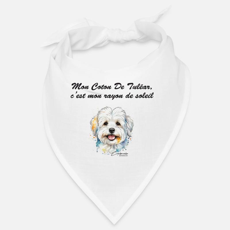 Coton de Tuléar rayon de soleil Bandana