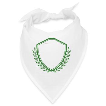 wappen crest emblem - Bandana - Weiß - Vorne