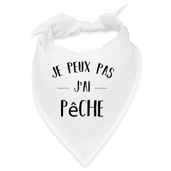 Ich kann nicht Ich Habe Angeln Geschenk Geburtstag Humor - Bandana - Weiß - Vorne