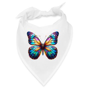 Schmetterling - Bandana - Weiß - Vorne