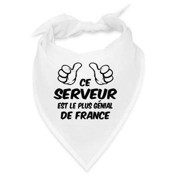 BESTER SERVER - Bandana - Weiß - Vorne