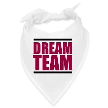 dream team - Bandana - Weiß - Vorne
