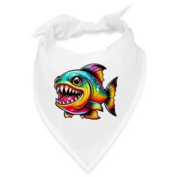 Piranha - Bandana - Weiß - Vorne