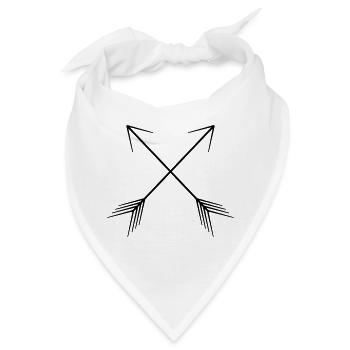 pfeile - Bandana - Weiß - Vorne