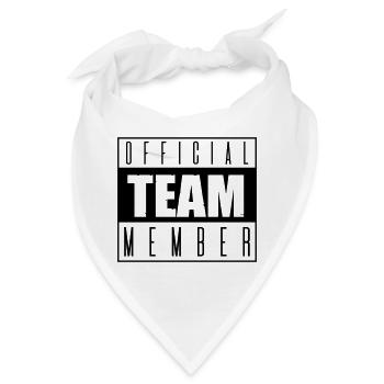team member official - Bandana - Weiß - Vorne