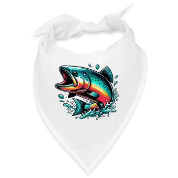 Lachs - Bandana - Weiß - Vorne