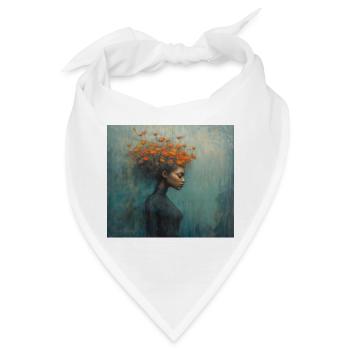 Psychisches Wohlbefinden - Sein - Bandana - Weiß - Vorne