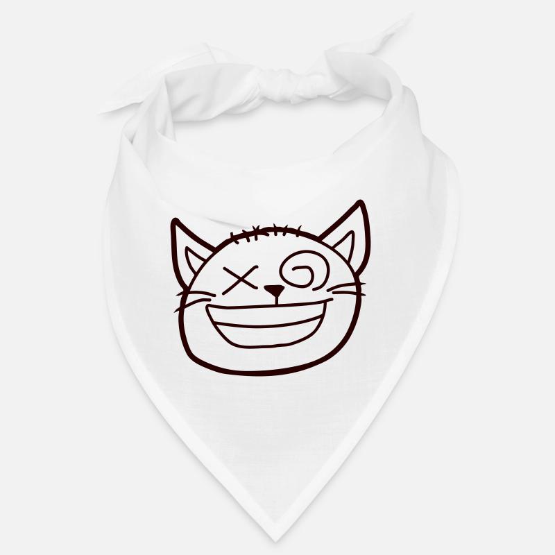 Insane Cat Squints Funny Crazy Grimace Bandana