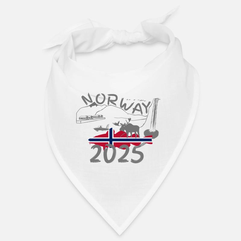 Norway 2025 Cod with mountains and moose fishing Bandana