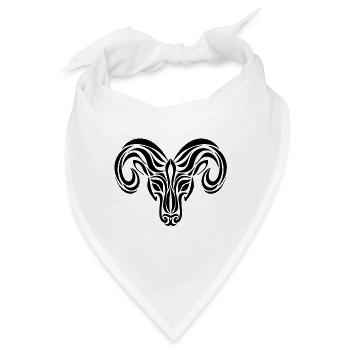 Widder - Bandana - Weiß - Vorne