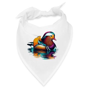 Mandarinente - Bandana - Weiß - Vorne