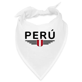 Peru Design – Farben der Anden - Bandana - Weiß - Vorne