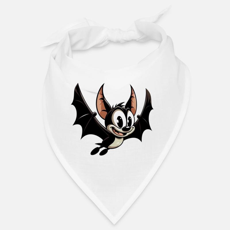 Fledermaus - Bandana - Weiß