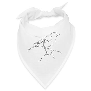 Tag des Vogels - Bandana - Weiß - Vorne