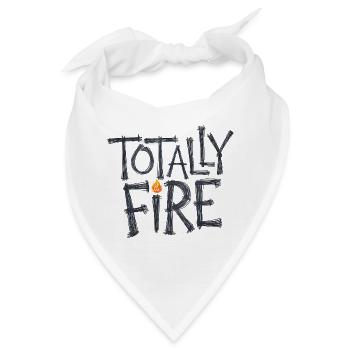 Totales Feuer - Bandana - Weiß - Vorne