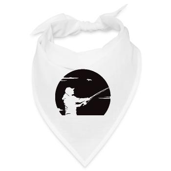 Angeln an der Küste - Bandana - Weiß - Vorne