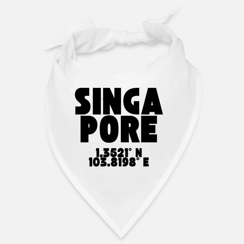 Singapour - Design avec coordonnées Bandana