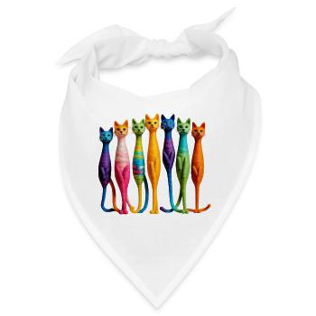 Cat - Bandana - Weiß - Vorne