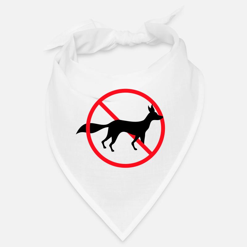 Panneau d’interdiction de renard, pas d’avis de zone Bandana