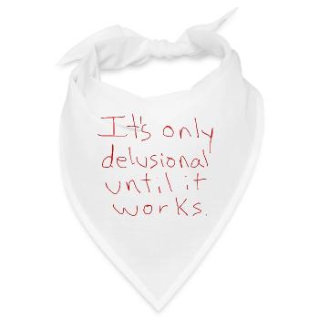 Byellas Wahnhafter Druck - Bandana - Weiß - Vorne