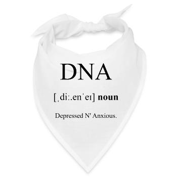 DNA Definition Dictionary - Bandana - Weiß - Vorne