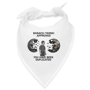 Banach-Tarski Approved - Bandana - Weiß - Vorne