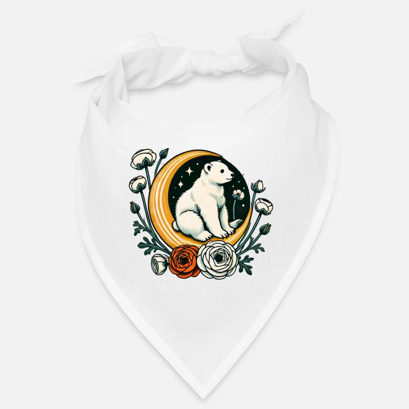 Panda Bear Moon Bandana