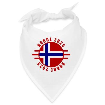 Norge 2025 Norwegen - Bandana - Weiß - Vorne