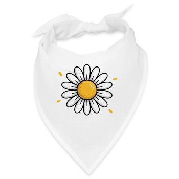 Gänseblümchen - Bandana - Weiß - Vorne