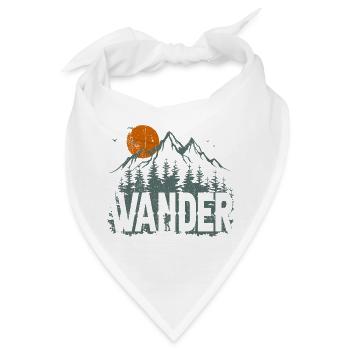 Entdecker-Design für Bergwildnis - Bandana - Weiß - Vorne
