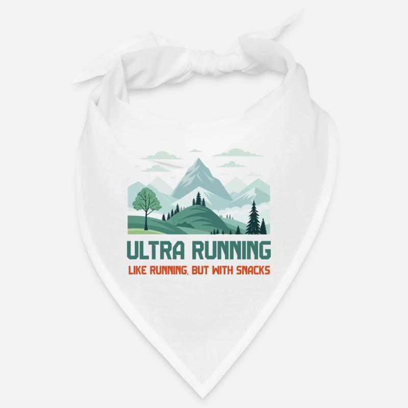 L’ultra running, comme la course à pied mais avec des collations - Bandana - blanc