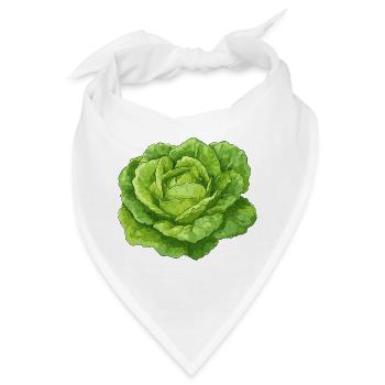 Salat - Bandana - Weiß - Vorne