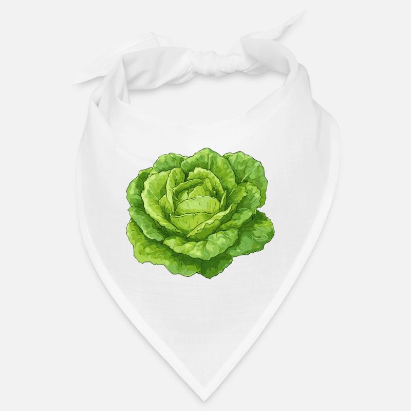 Salat - Bandana - Weiß