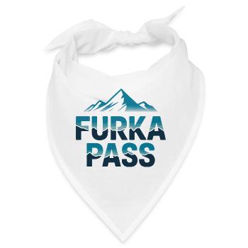 Furkapass Moderne alpine Radsportkunst - Bandana - Weiß - Vorne