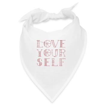 LiebeDichSelbst Kunstmotiv - Bandana - Weiß - Vorne