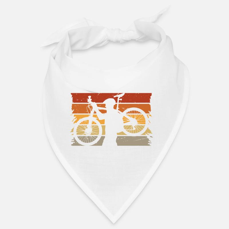 Bold Cyclist Silhouette Design Bandana