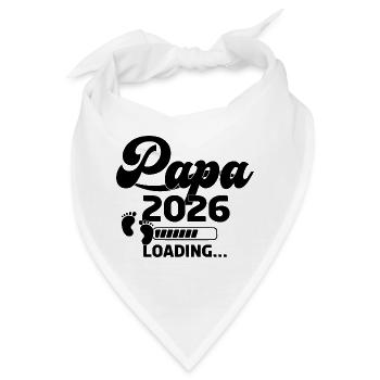 Papa 2026 Loading - Bandana - Weiß - Vorne