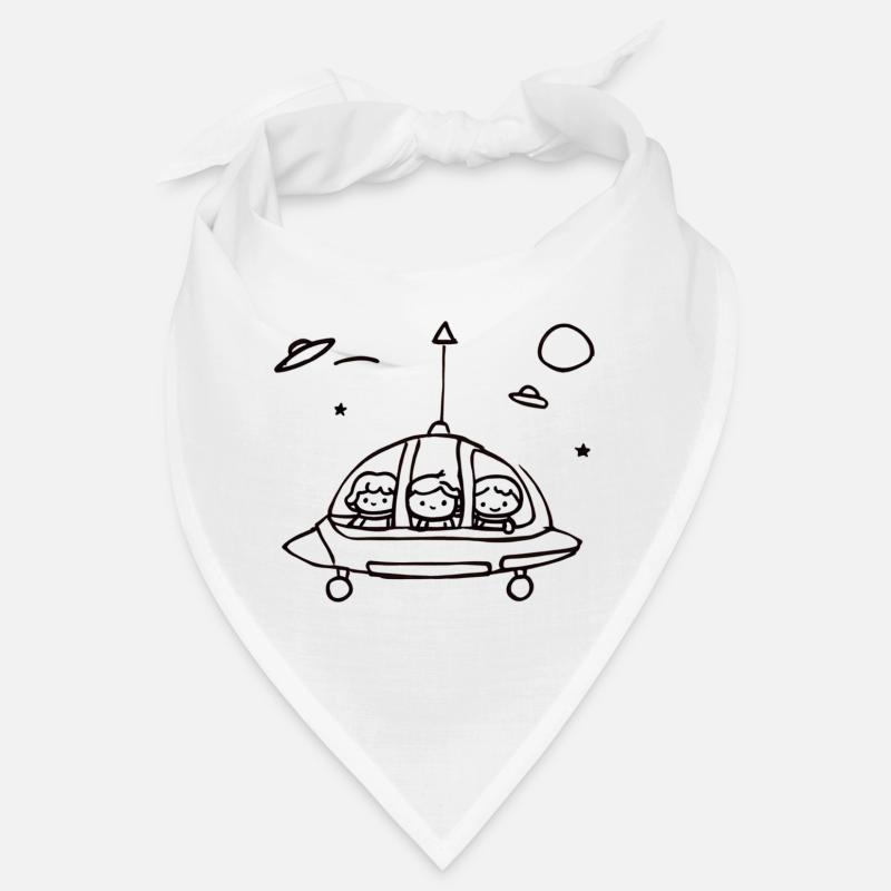 Kleines UFO Crew im All Bandana