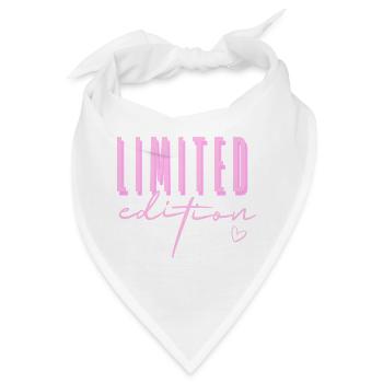 Limited Edition Pink Script | Streetwear Design - Bandana - Weiß - Vorne