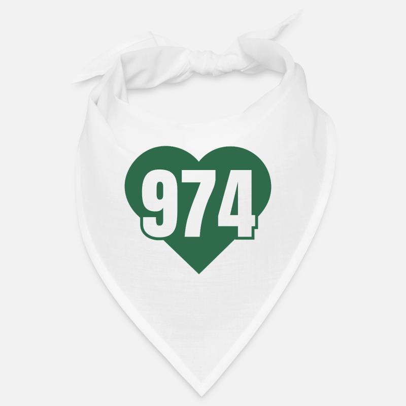 Coeur 974 Code Vert Bandana