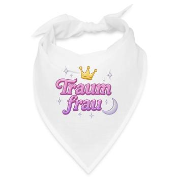 traumfrau / y2k statement spitzname design  - Bandana - Weiß - Vorne