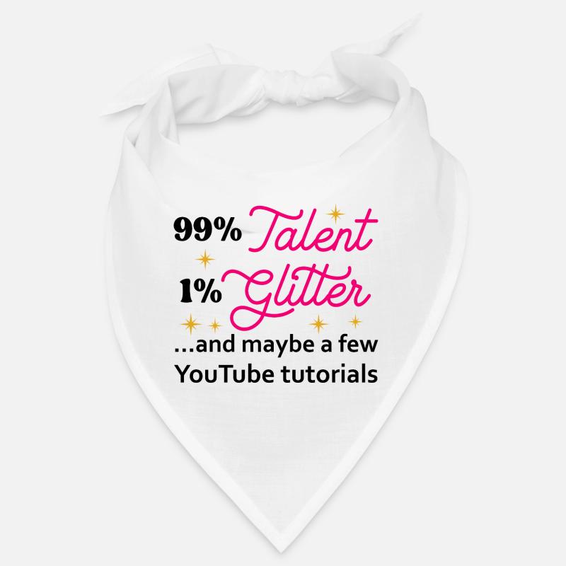 Talent Glitzer Sterne Skript Bandana