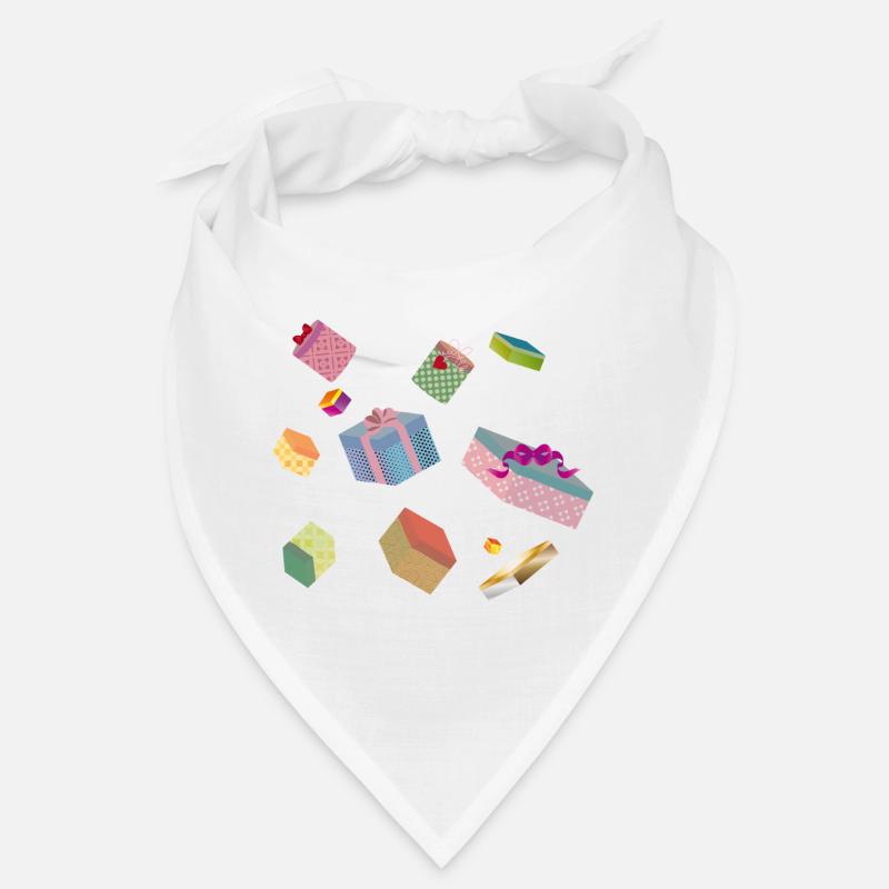 Bunte Geschenkboxen – festlich verpackte Geschenke Bandana