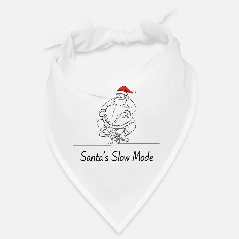 Père Noël à vélo mode lent Bandana