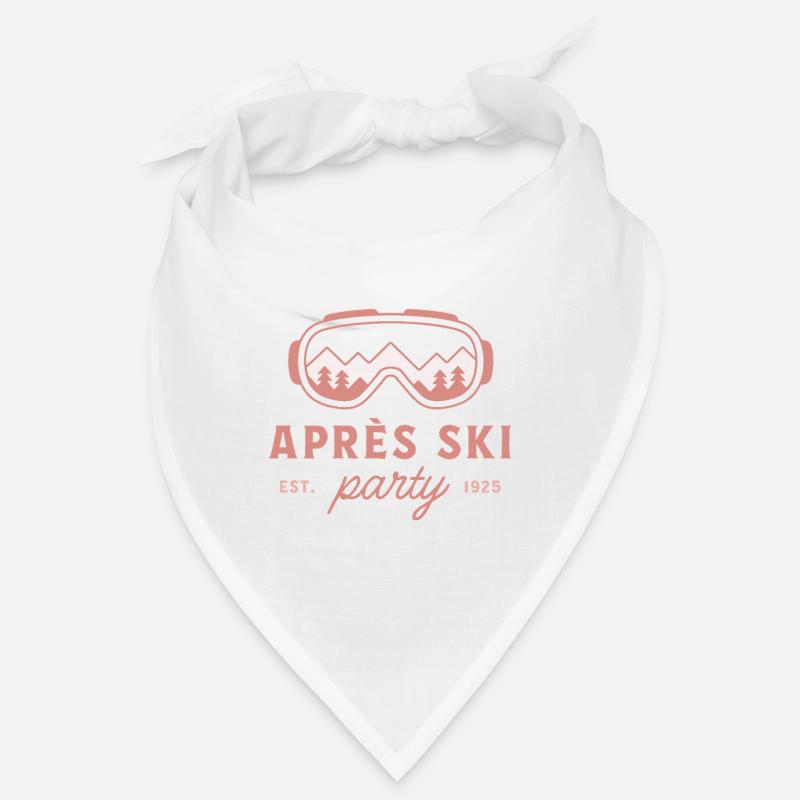 Apres Skiparty, Ski-Mädchen-Abend, pinke Ästhetik Bandana