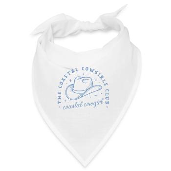 Coastal Cowgirls Club West Coast Blue Ästhetik - Bandana - Weiß - Vorne