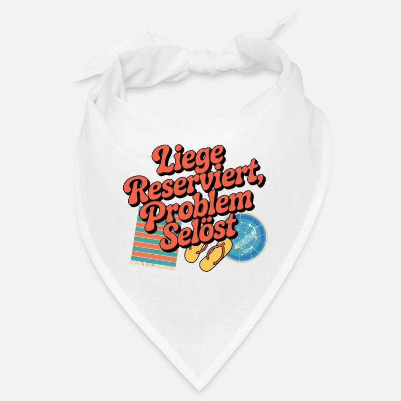 Lounger Reserved Problem solves funny beach Bandana
