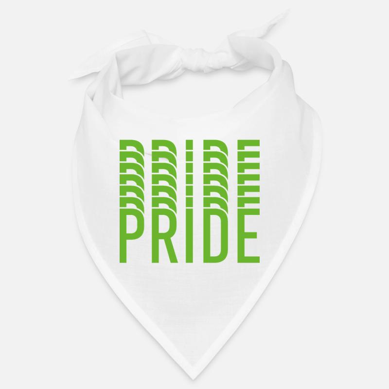 Lime Green Pride Textdesign Bandana