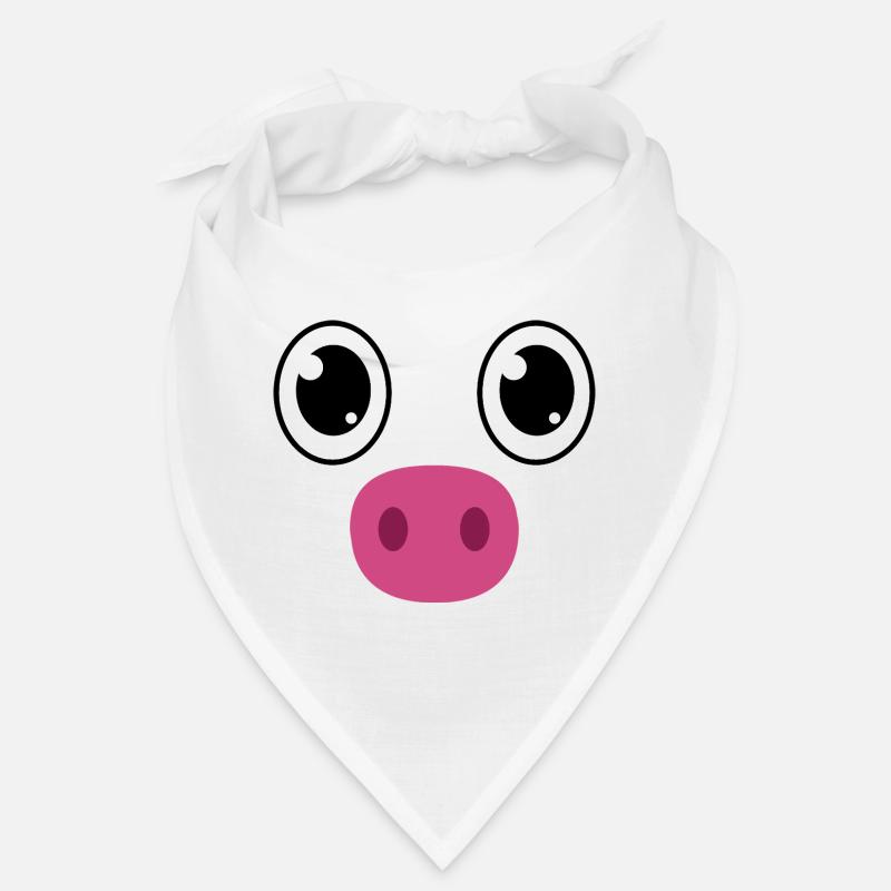 Costume mignon de tête de cochon Kawaii Bandana
