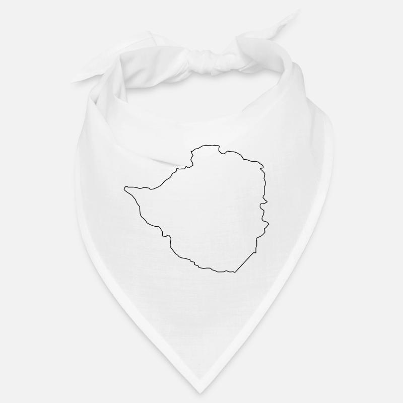 Zimbabwe outline map Bandana